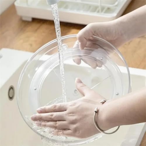 Clean & Neat Home Small Lazy Susan Organiser Turntable Clear for Cabinet, Kitchen, Bathroom Corners (Small)